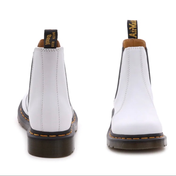 New Dr. Martens White Leather “Softy-T” 2976 Chelsea Boots - Picture 7 of 16